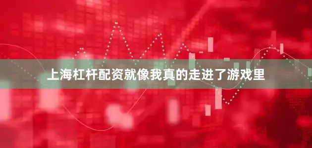 上海杠杆配资就像我真的走进了游戏里